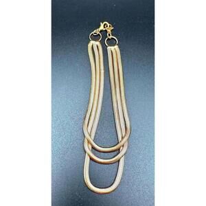 Gold Bracelet Elegant 3 Chains Layered